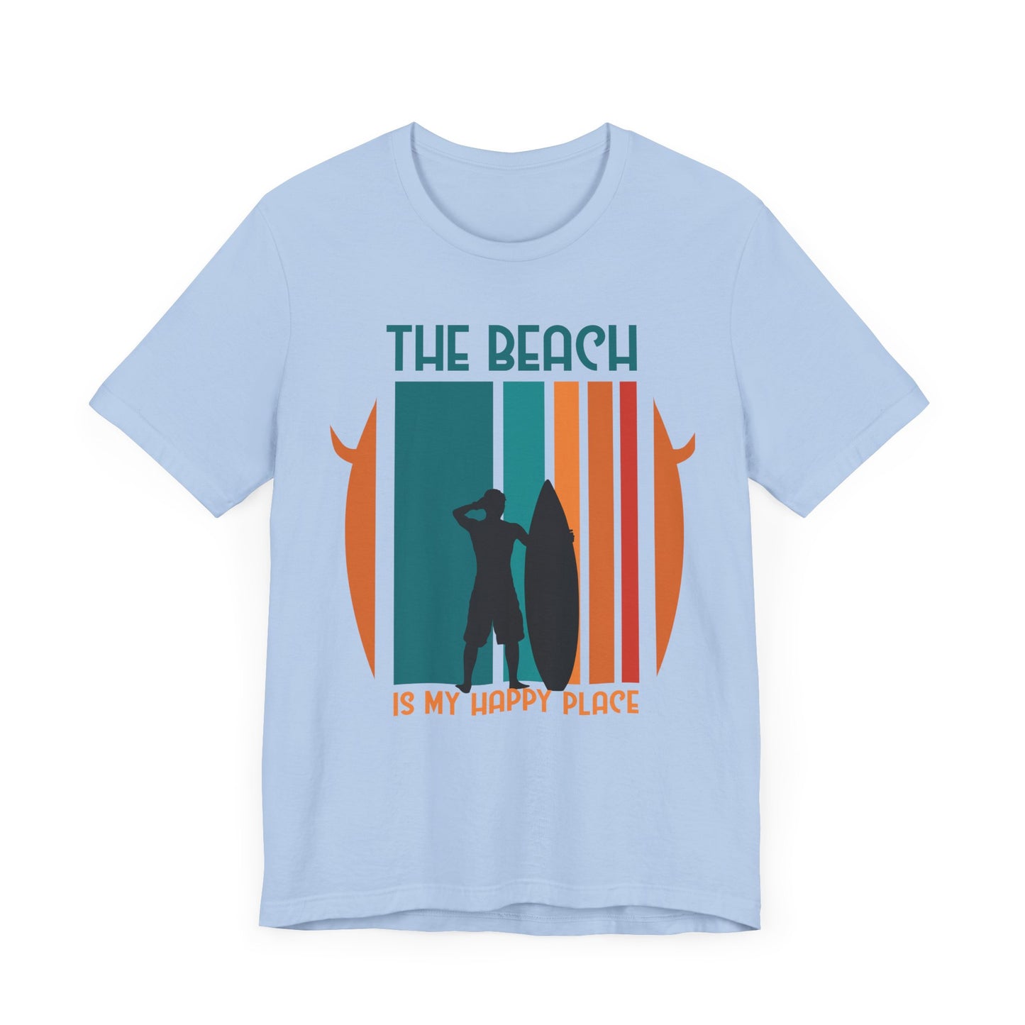 The Beach Is My Happy Place - Unisex Jersey Short Sleeve Tee - 13131