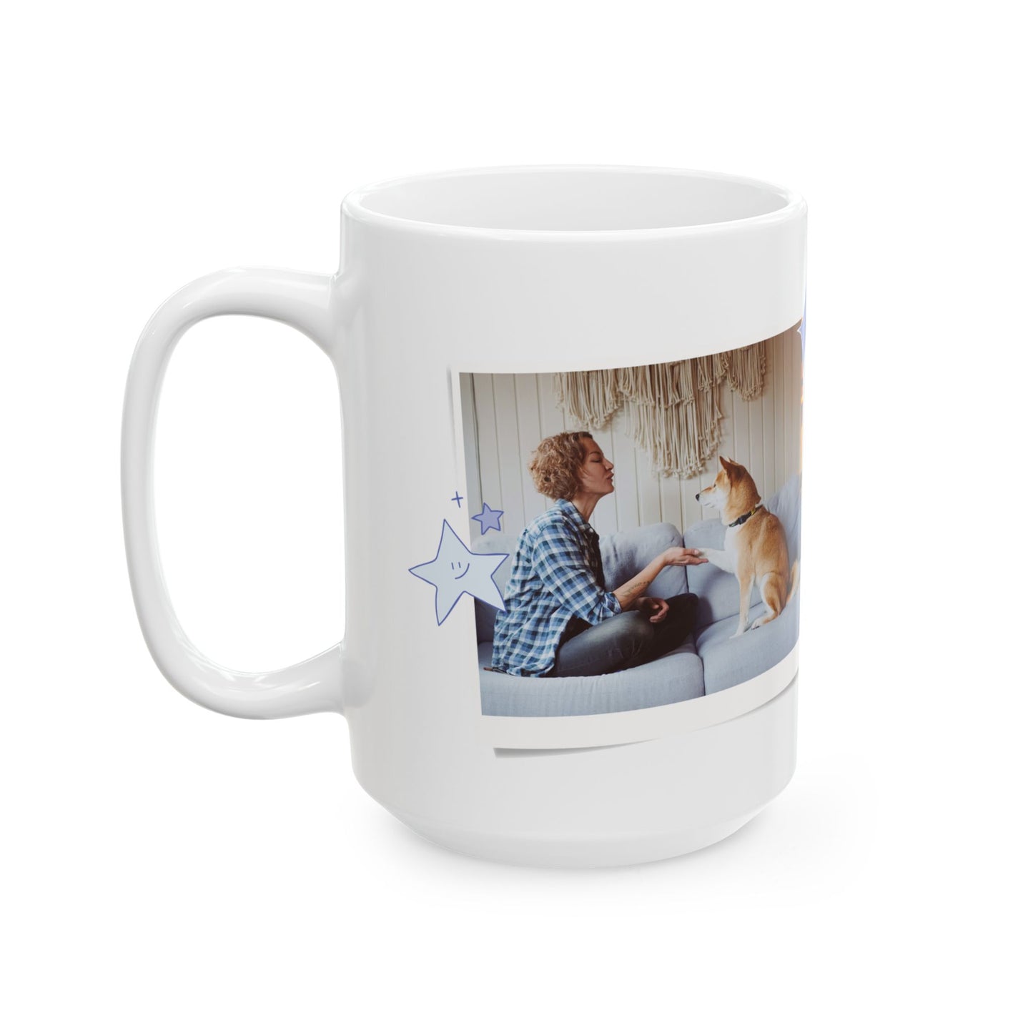Personalized Pet Photo Mug, Dog Lover Gift, Customizable Coffee Cup, Animal Lover's Cup, Perfect for Birthdays, Pet Appreciation - 14162