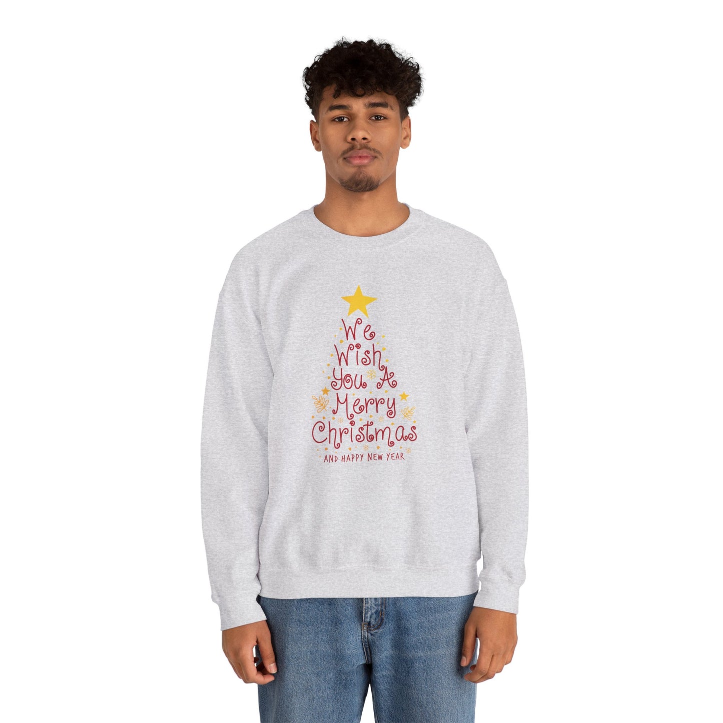 We Wish You A Merry Christmas, Happy New Year - Unisex Heavy Blend™ Crewneck Sweatshirt - 10236