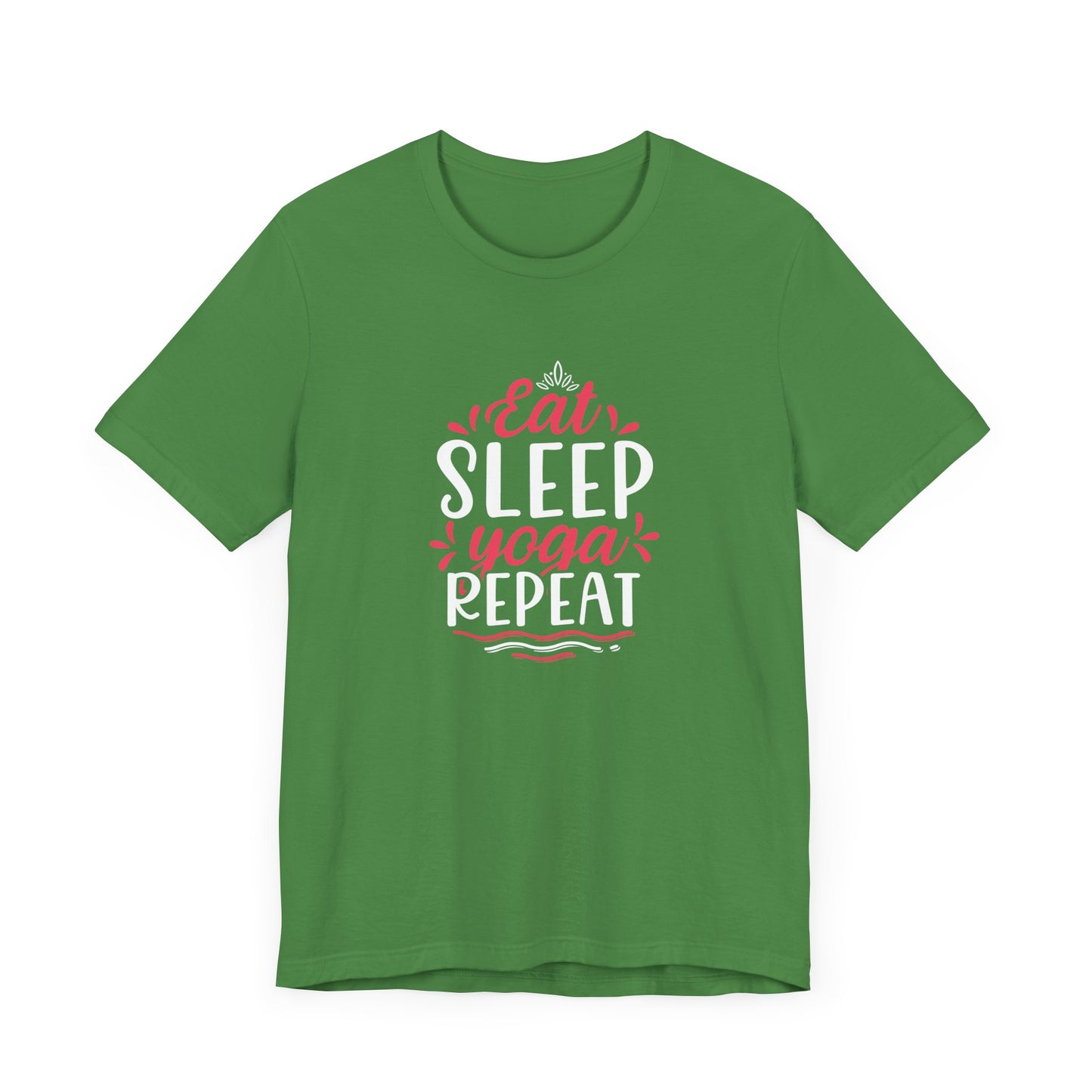 Eat, Sleep, Yoga, Repeat - Unisex Jersey Short Sleeve Tee