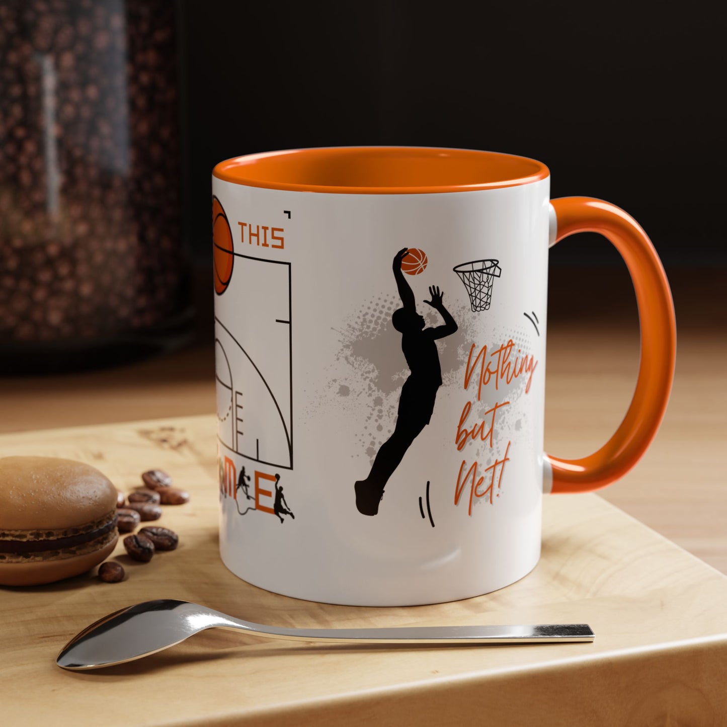 Love This Game, Basketball - Accent Coffee Mug (11, 15oz) - 10718