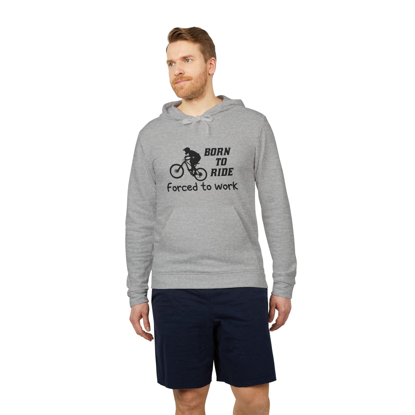 Born To Ride, Forced To Work - Adidas Unisex Fleece Hoodie