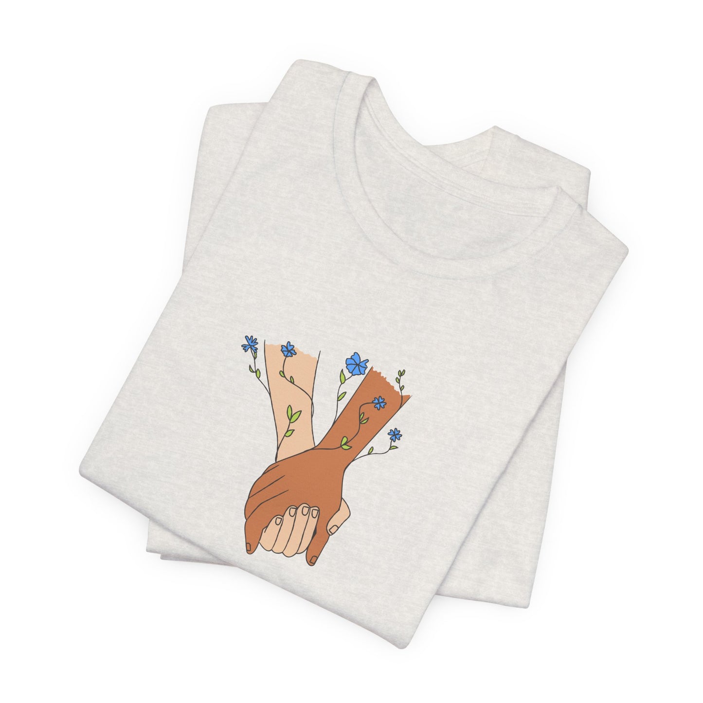 Holding Hands, I Love You - Unisex Jersey Short Sleeve Tee - 11406