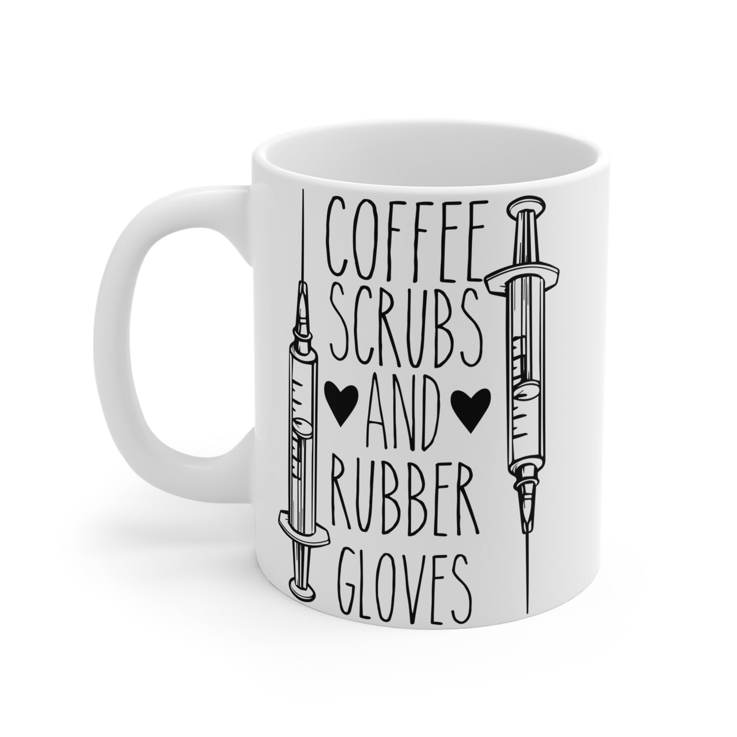 Nurse: Coffee Scrubs & Rubber Gloves - Mug 11oz - 13249