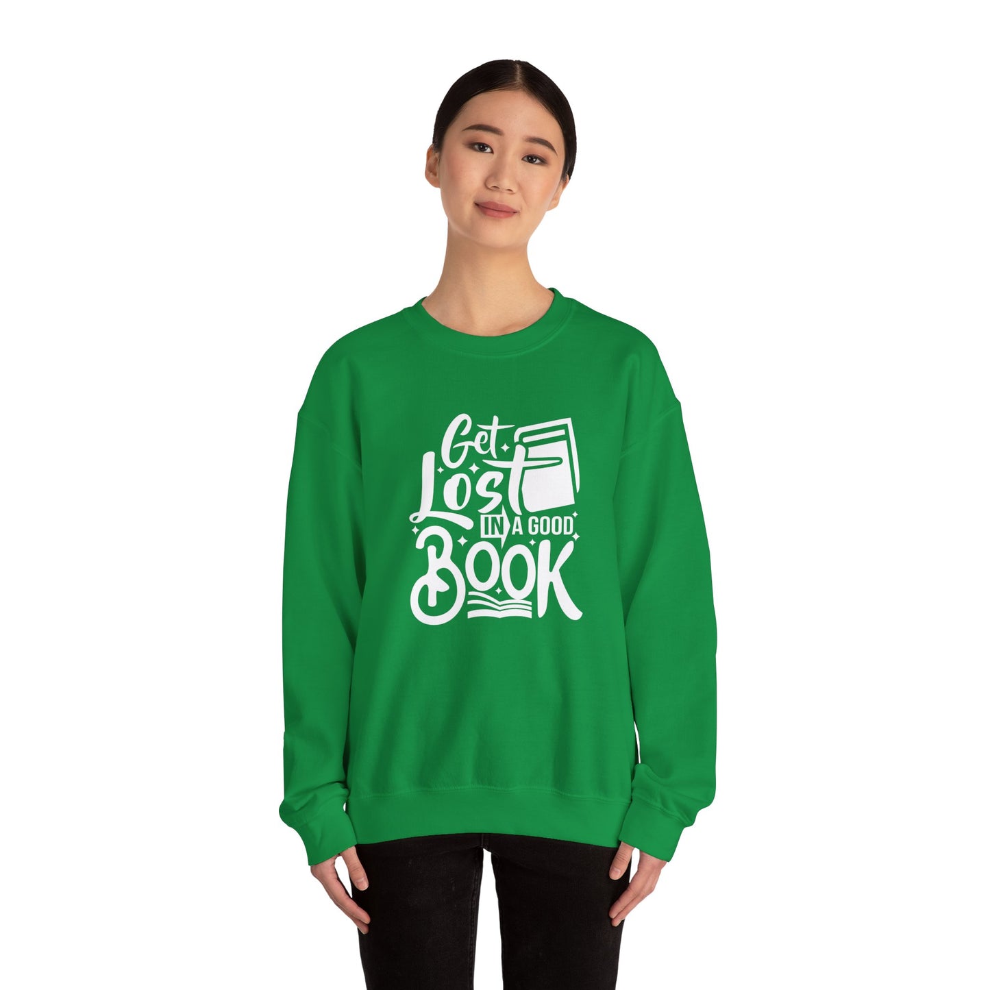 Get Lost in A Good Book - Unisex Heavy Blend™ Crewneck Sweatshirt - 10691