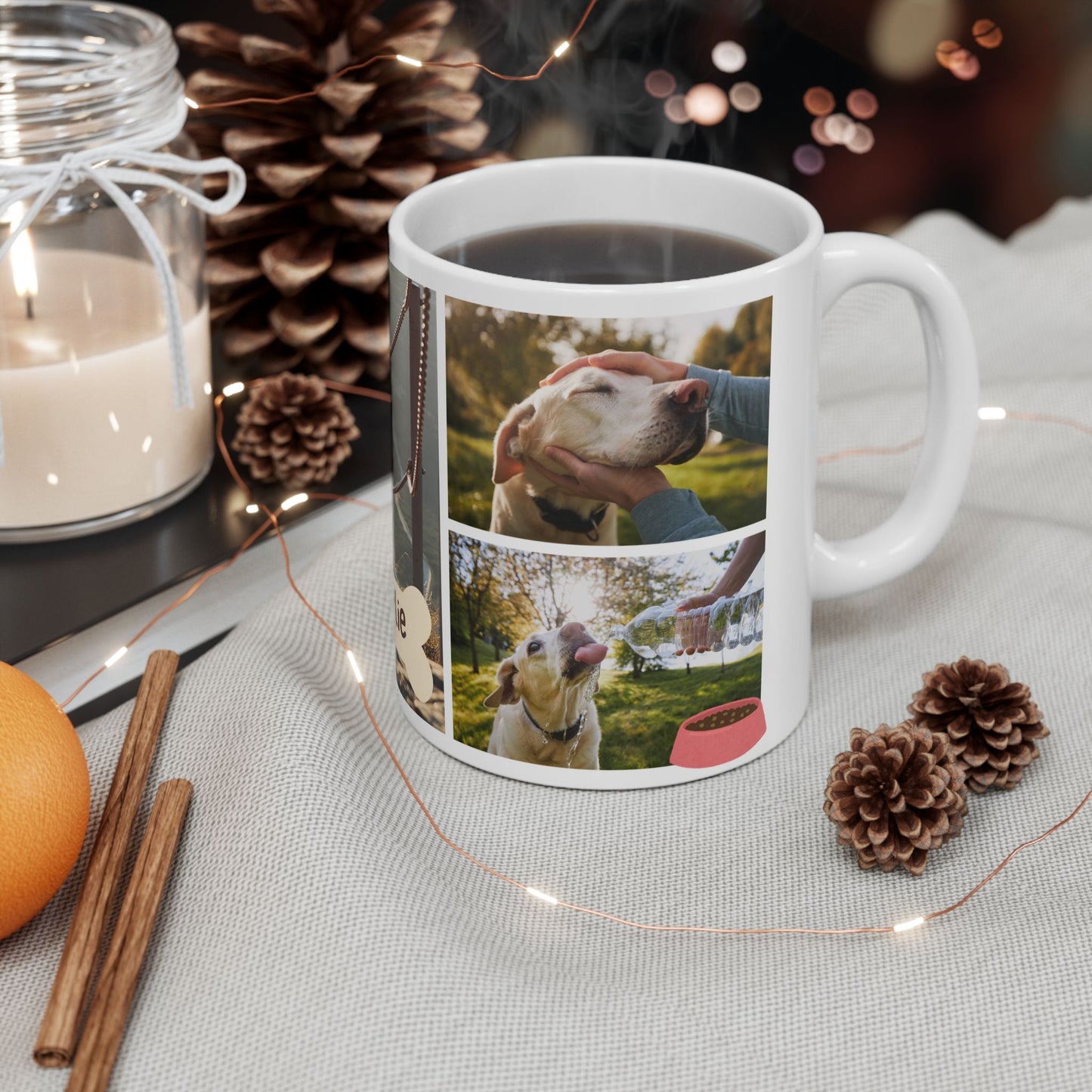 Personalized Pet Lover Mug, Dog Owner Gift, Custom Photo Cup, Cute Ceramic Drinkware, Unique Pet Memory - 14161
