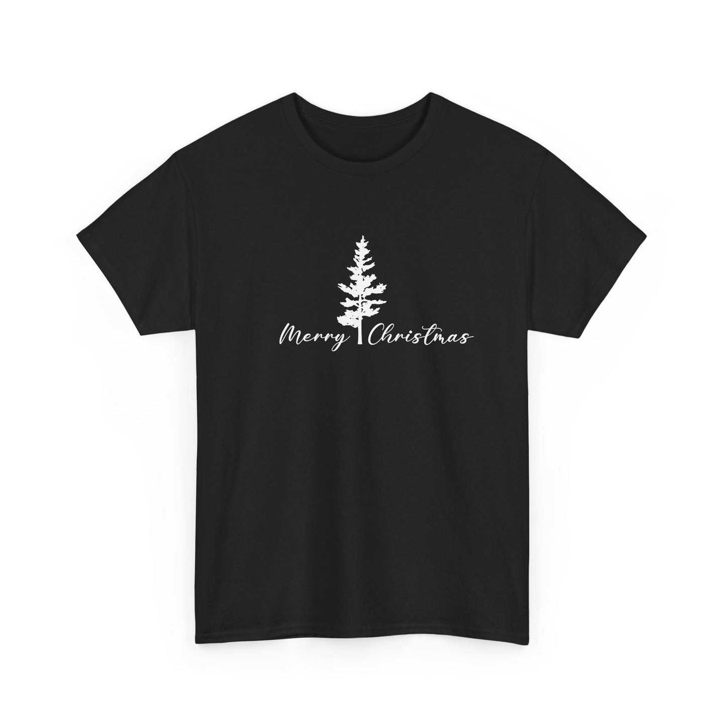 Tree, Merry Christmas - Unisex Heavy Cotton Tee - 10405