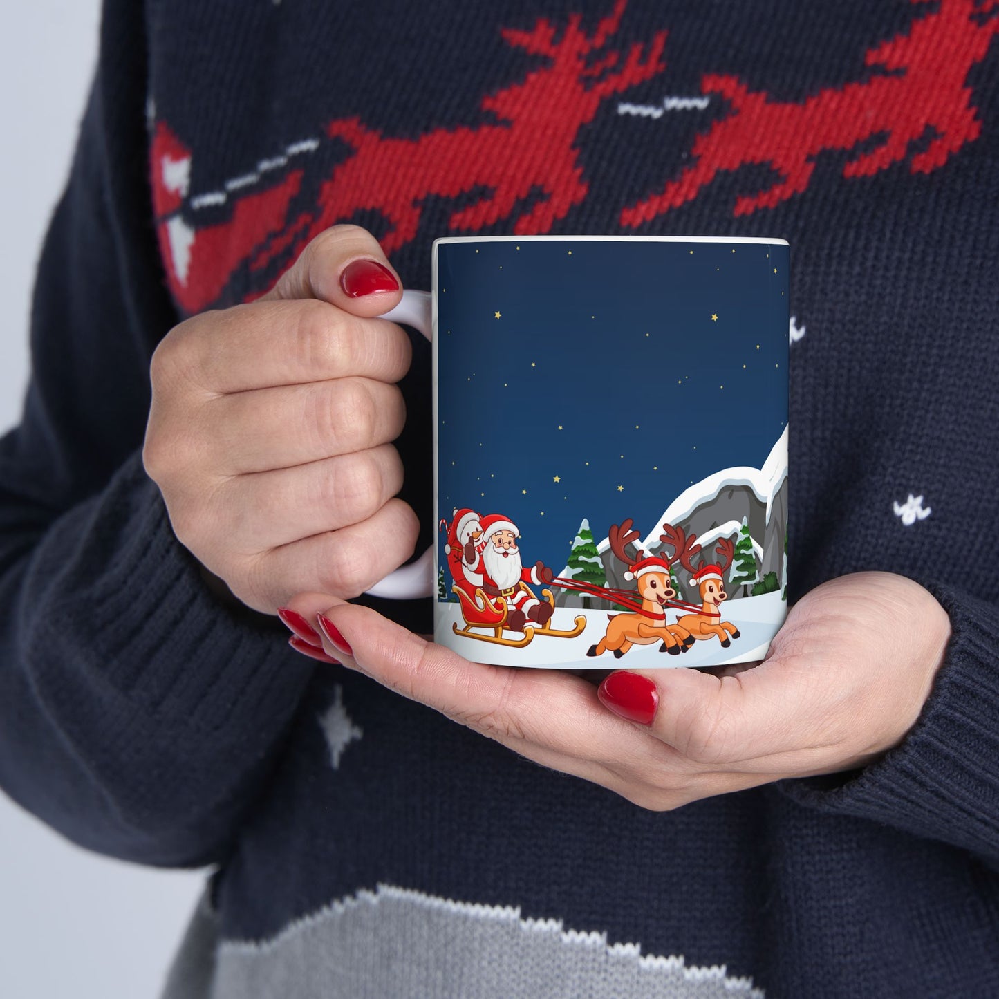 Santa's Arrival - Ceramic Mug, (11oz, 15oz) - 10451