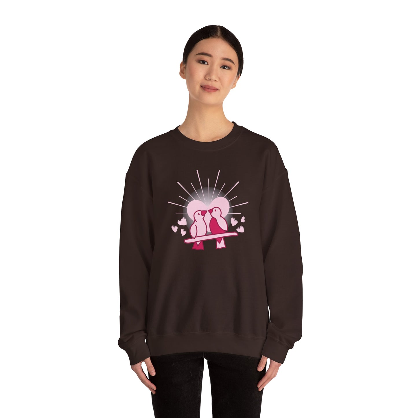 Birds In Love - Unisex Heavy Blend™ Crewneck Sweatshirt - 11555