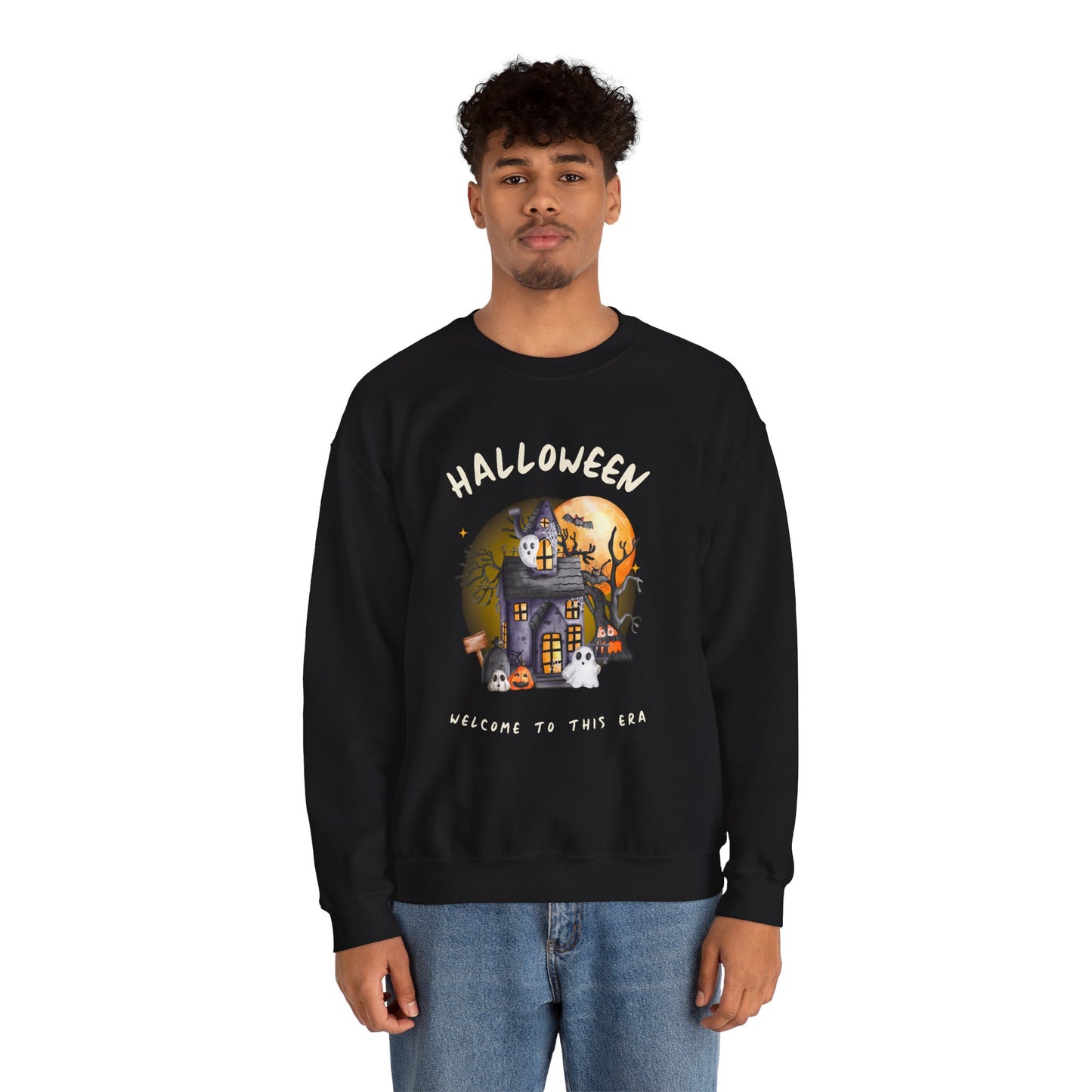 Halloween, Welcome to This Era - Unisex Heavy Blend™ Crewneck Sweatshirt