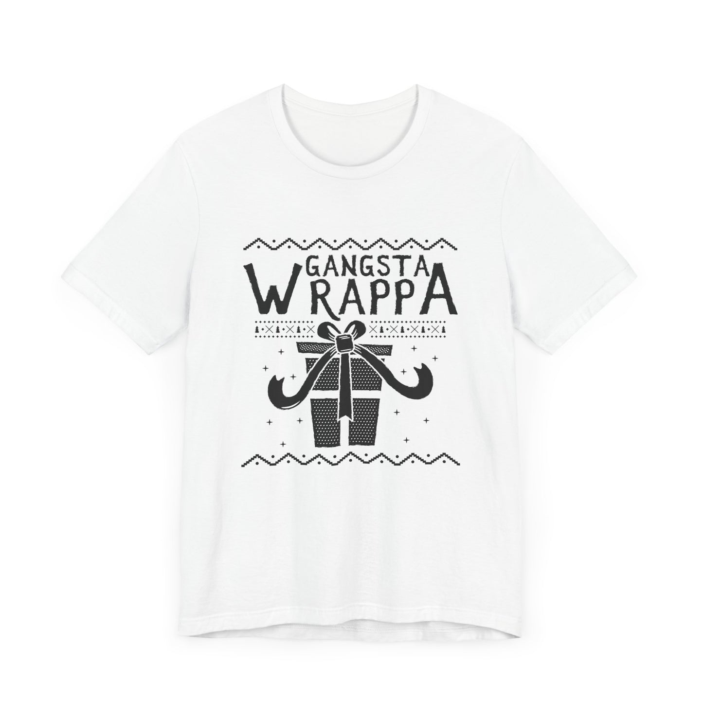 Christmas: Gangsta Wrappa - Unisex Jersey Short Sleeve Tee