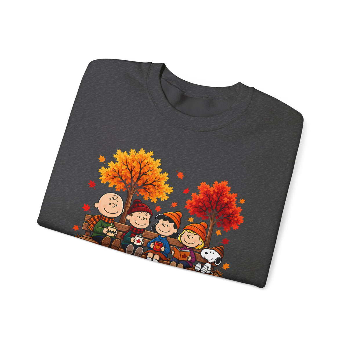 Fall Friends Crewneck Sweatshirt, Cute Autumn Pumpkin Patch Design - 14999