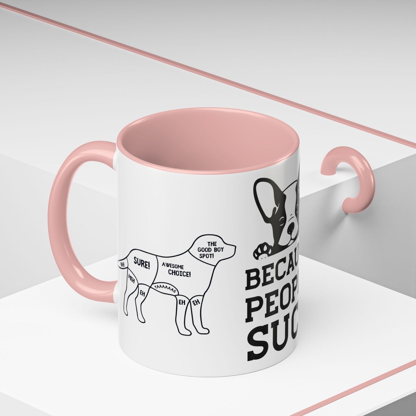 Because People Suck - Accent Coffee Mug (11, 15oz)