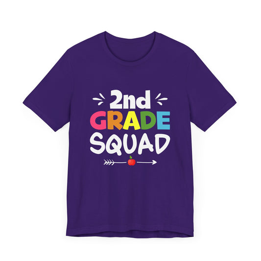 Teacher: 2nd Grade Squad - Unisex Jersey Short Sleeve Tee