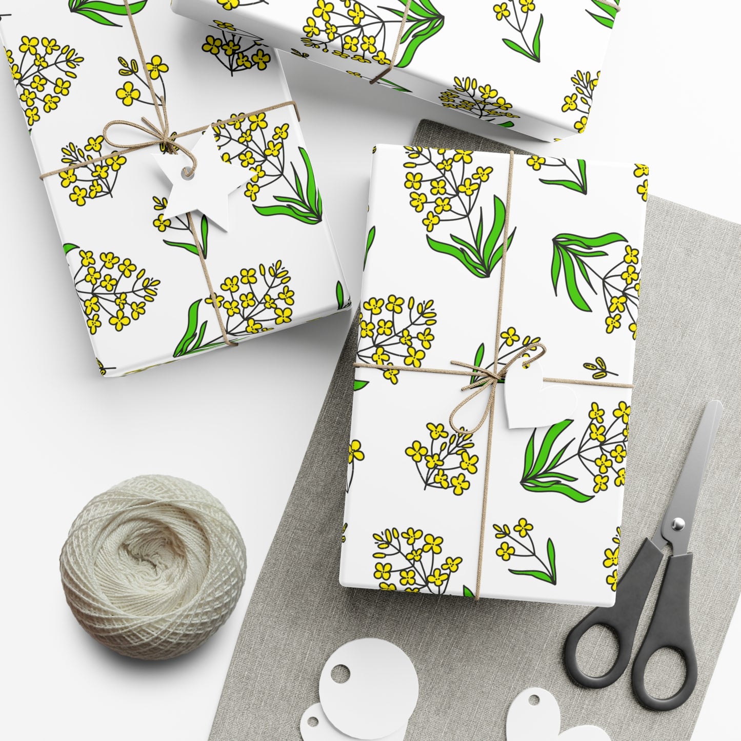 Yellow Flowers - Gift Wrap Papers - 20210