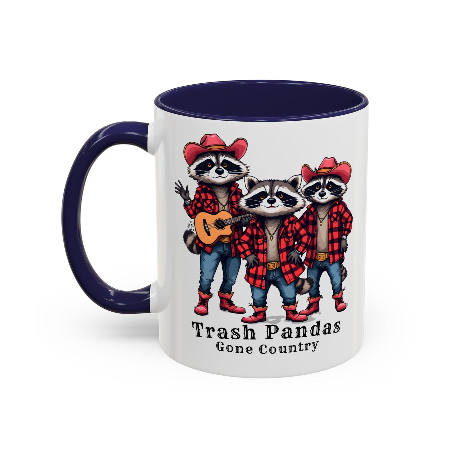 Trash Pandas Gone Country Mug – Funny Raccoon Band Coffee Mug Gift - 14860