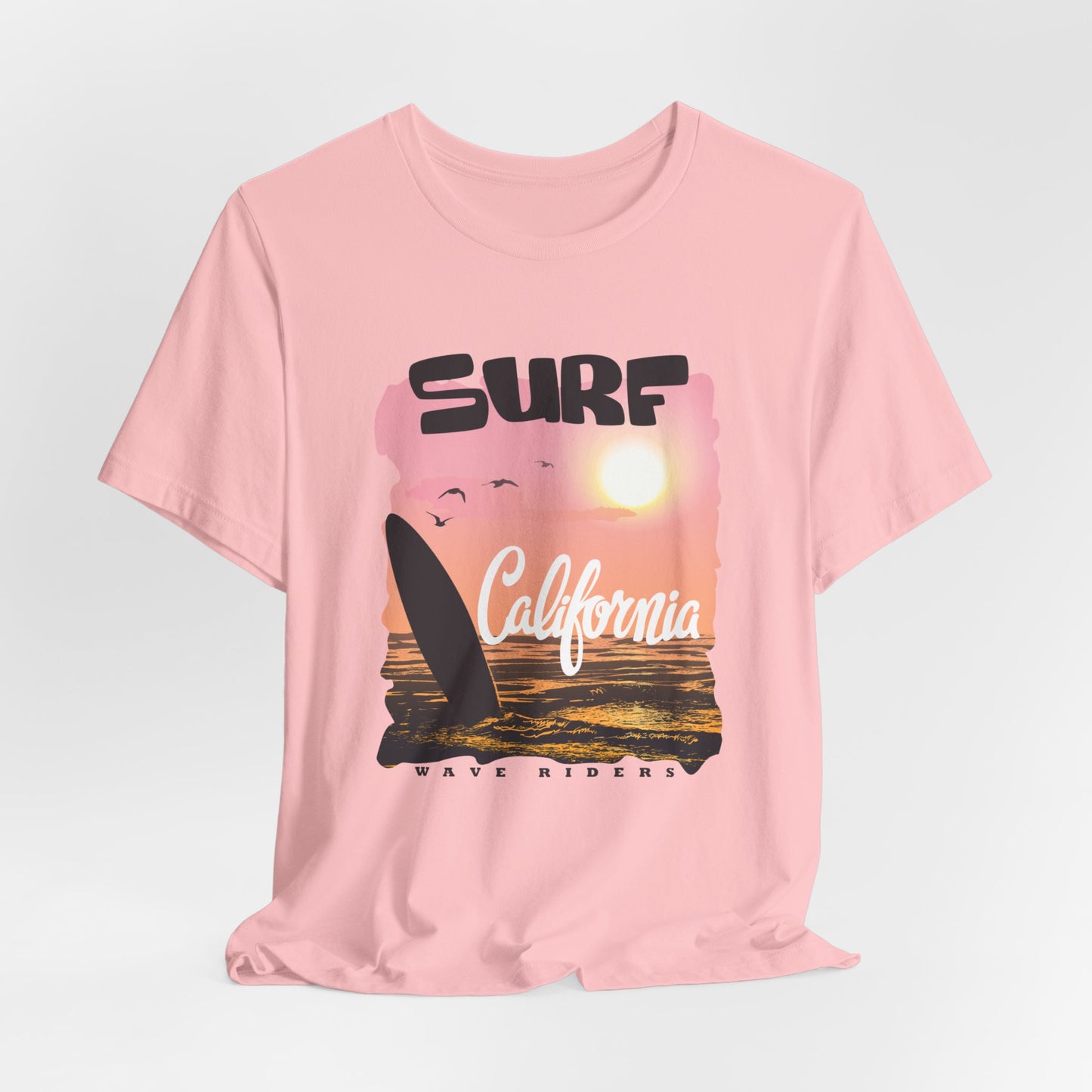 Surf California, Wave Riders - Unisex Jersey Short Sleeve Tee