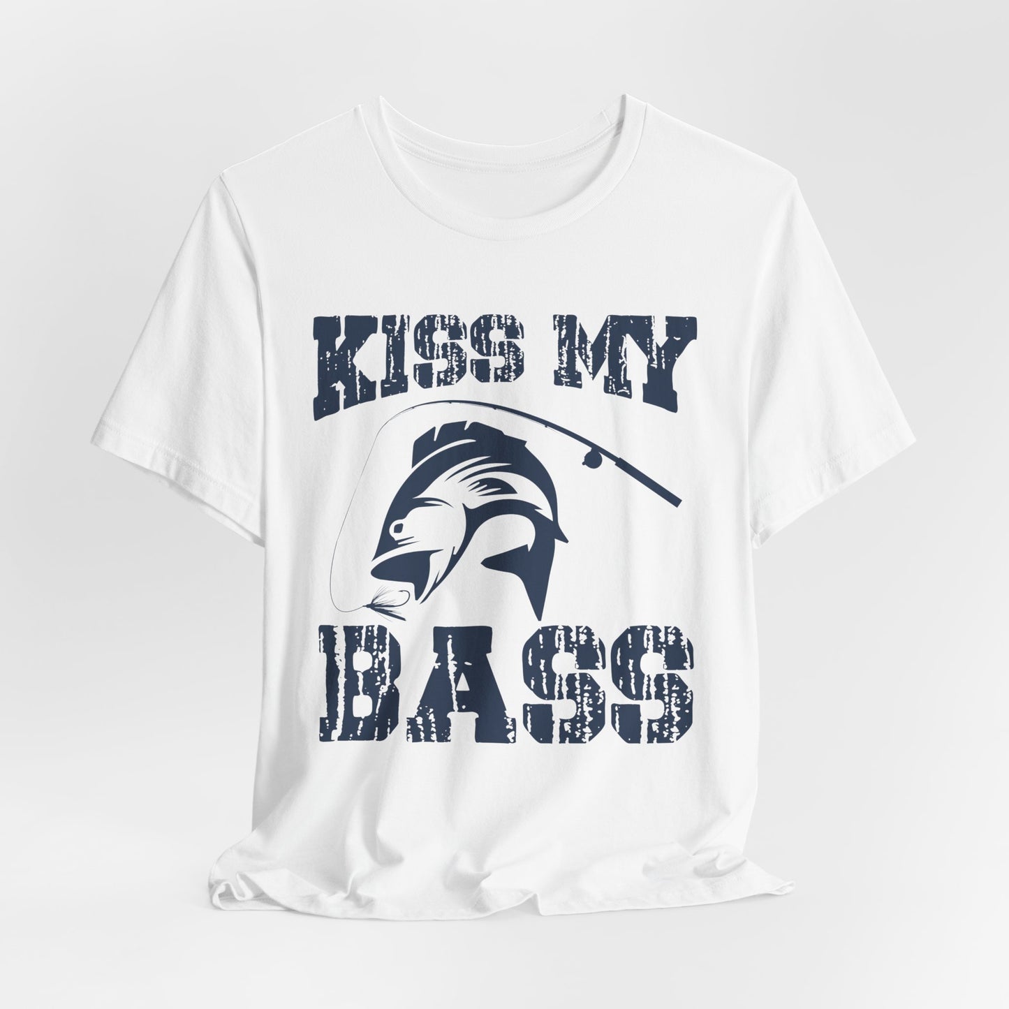 Fishing:  Kiss My Bass - Unisex Jersey Short Sleeve Tee - 14021