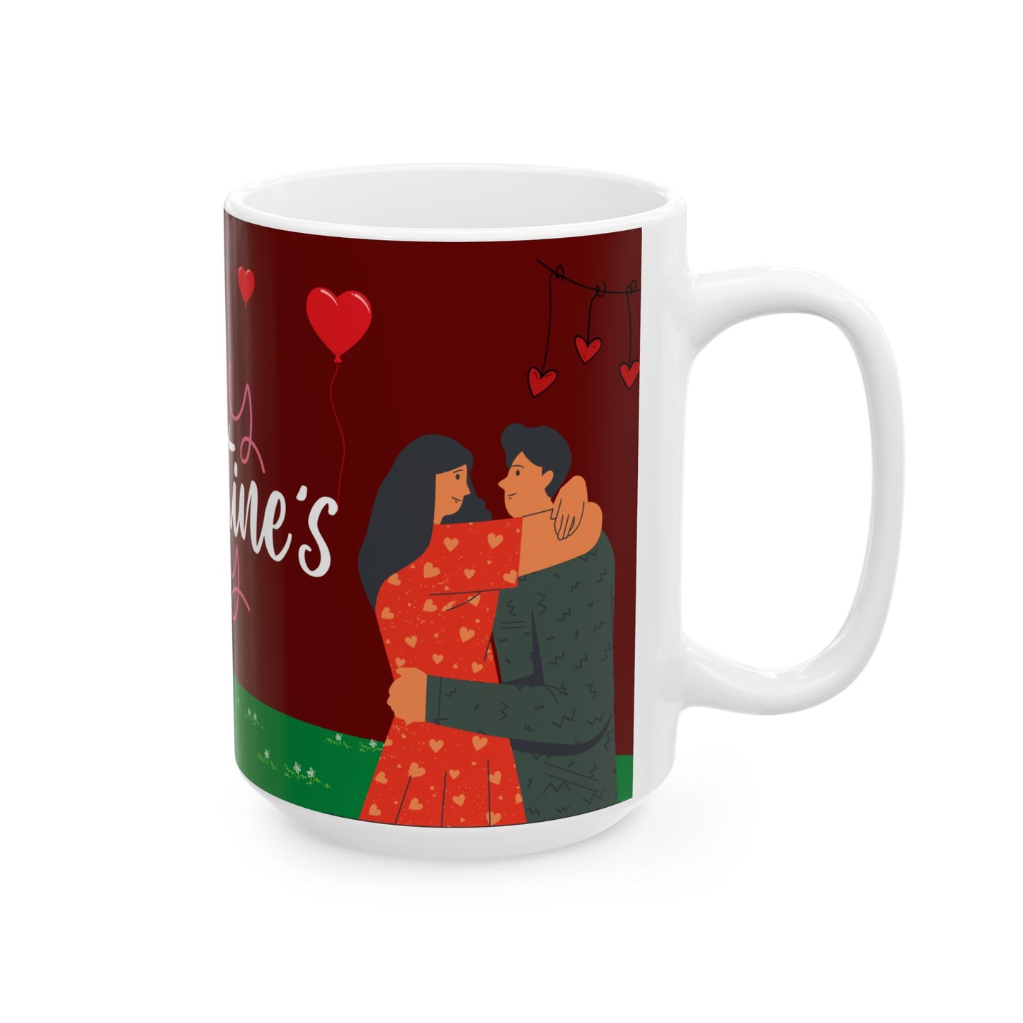 Happy Valentine’s Day!  - Ceramic Mug, (11oz, 15oz) - 11179