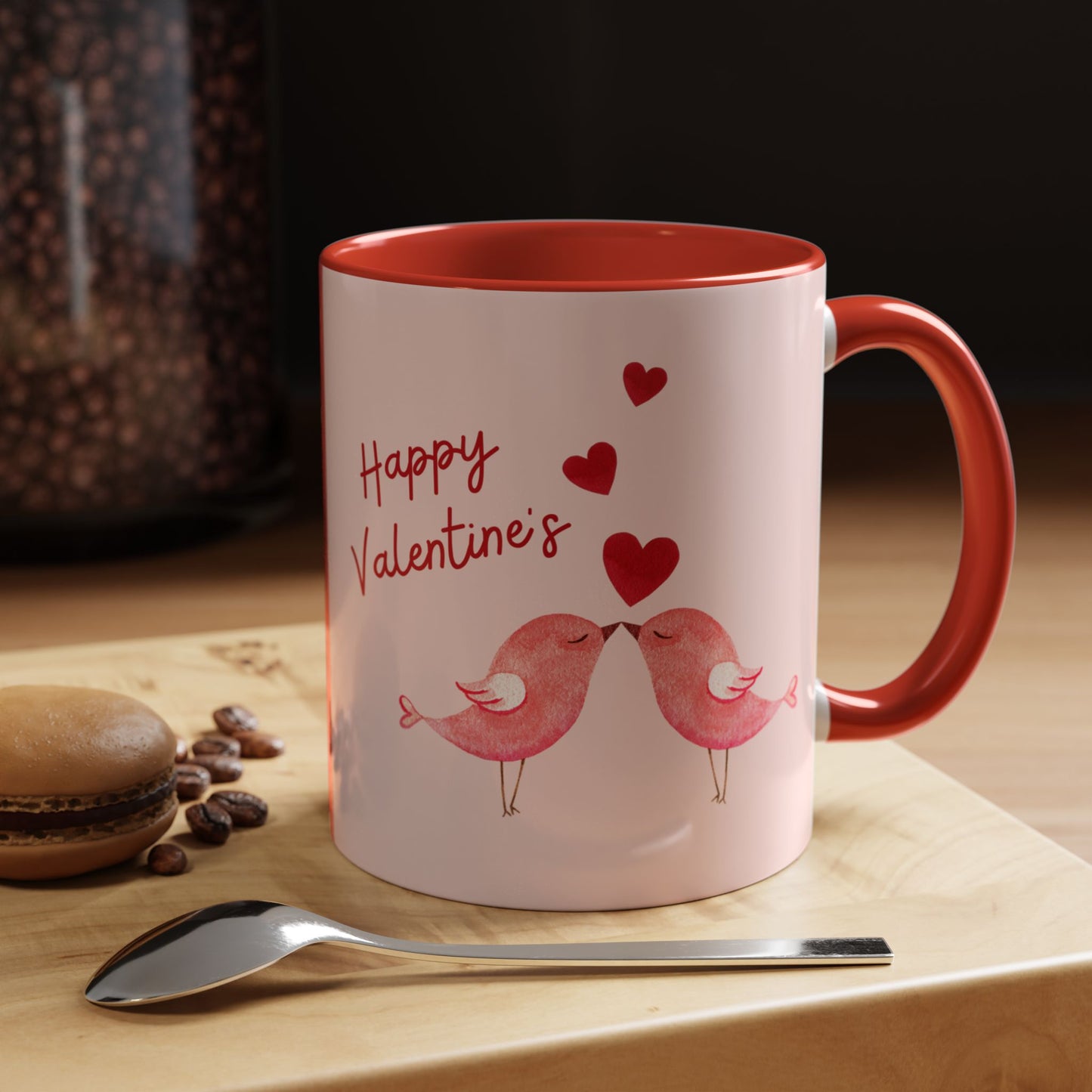 February 14, Happy Valentine's - Accent Coffee Mug (11, 15oz) - 11123