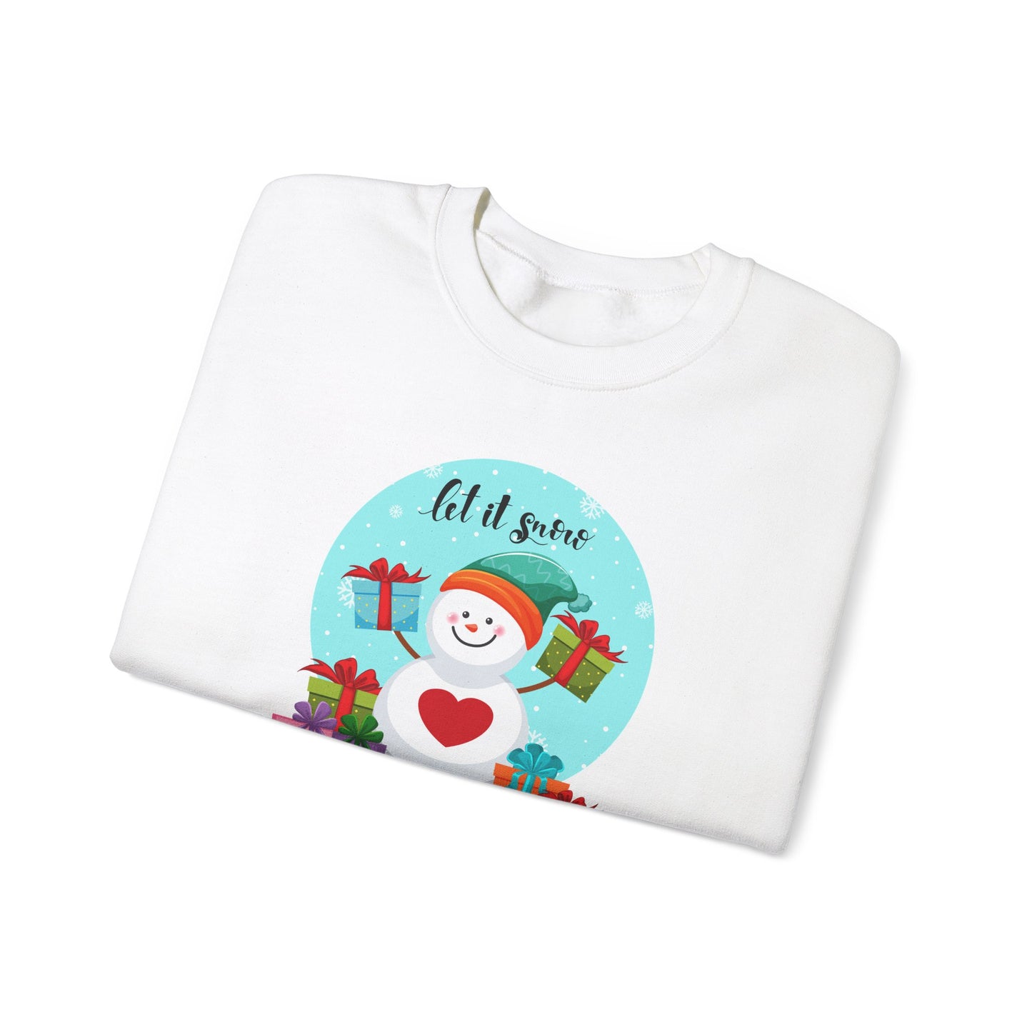 Santa, Let It snow - Unisex Heavy Blend™ Crewneck Sweatshirt - 10009