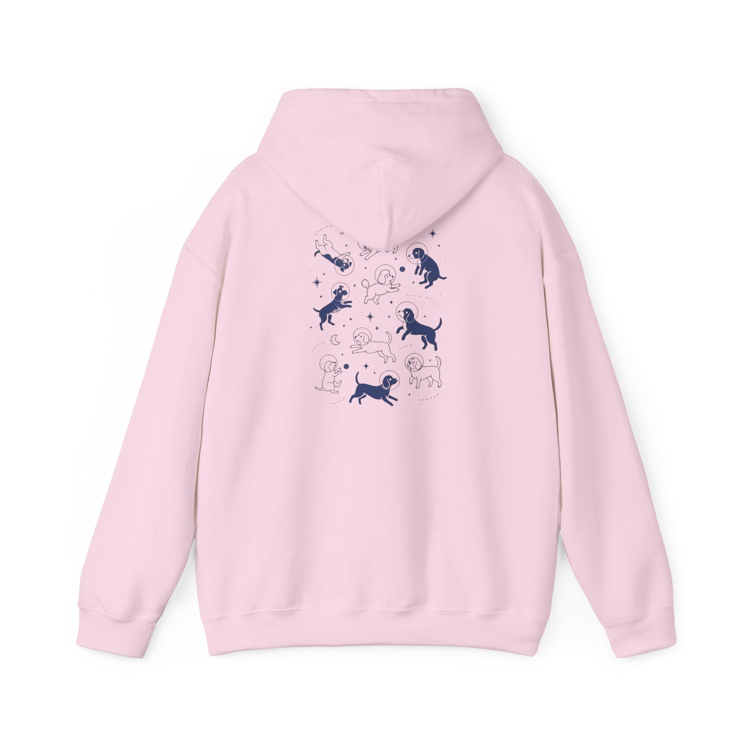 Dog in Space Hoodie – Space Puppy Graphic Hooded Sweatshirt, Unisex Heavy Blend™ - 14679