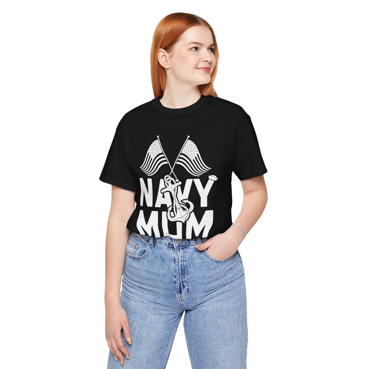 Navy Mom - Unisex Jersey Short Sleeve Tee - 13045
