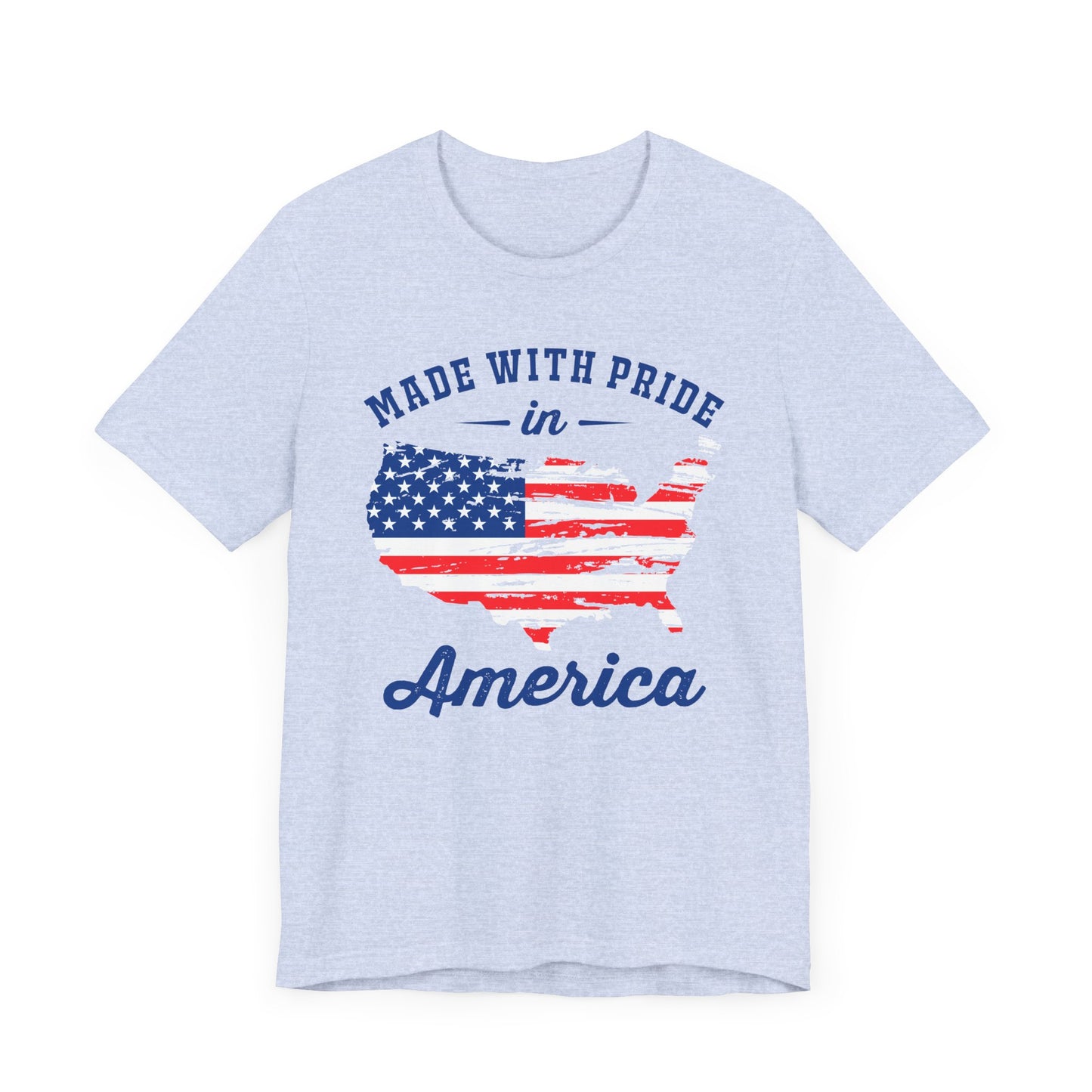 American Pride Unisex Tee, Patriotic Shirt, USA Pride Tee, Independence Day Apparel, Gift for Veterans, Summer Fashion - 13693