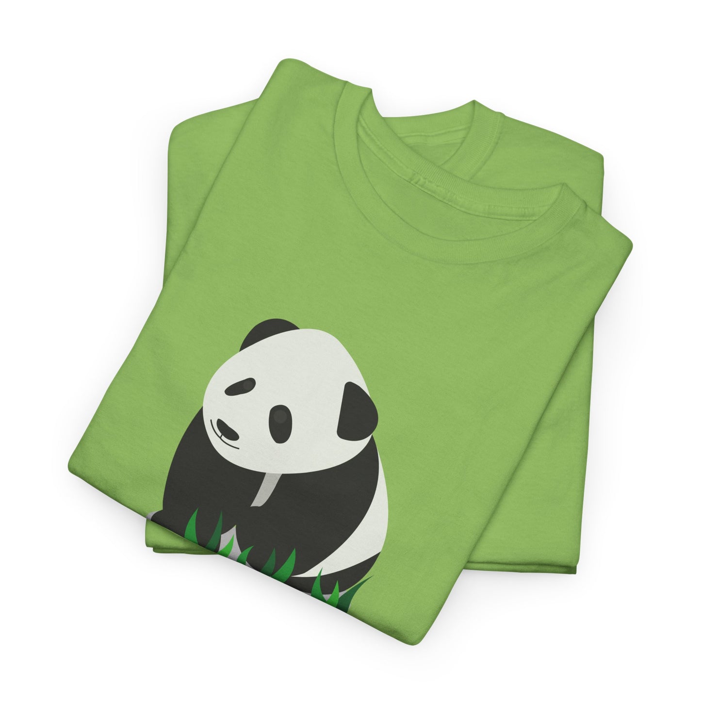 Chengdu Panda Unisex Heavy Cotton Tee - Cozy and Fun Graphic Tee for Animal Lovers - 12206
