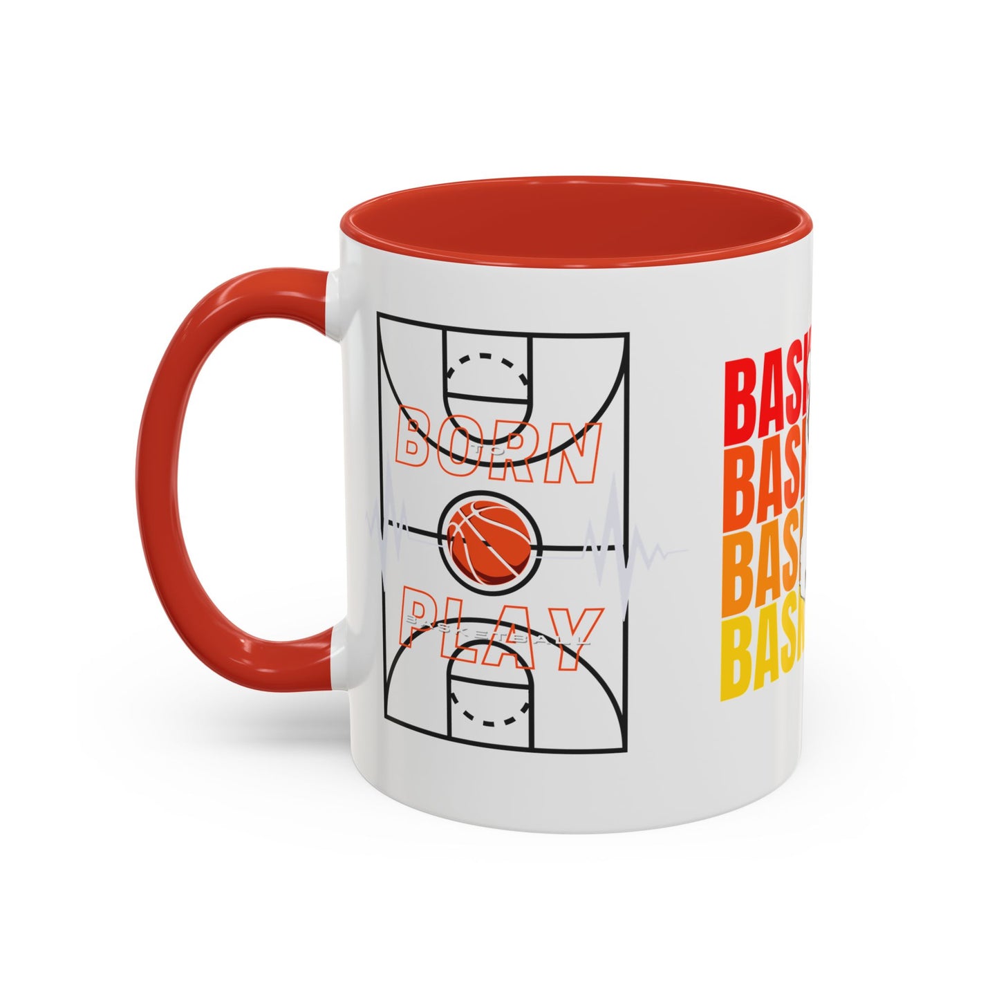 Basketball - Accent Coffee Mug (11, 15oz) - 10715