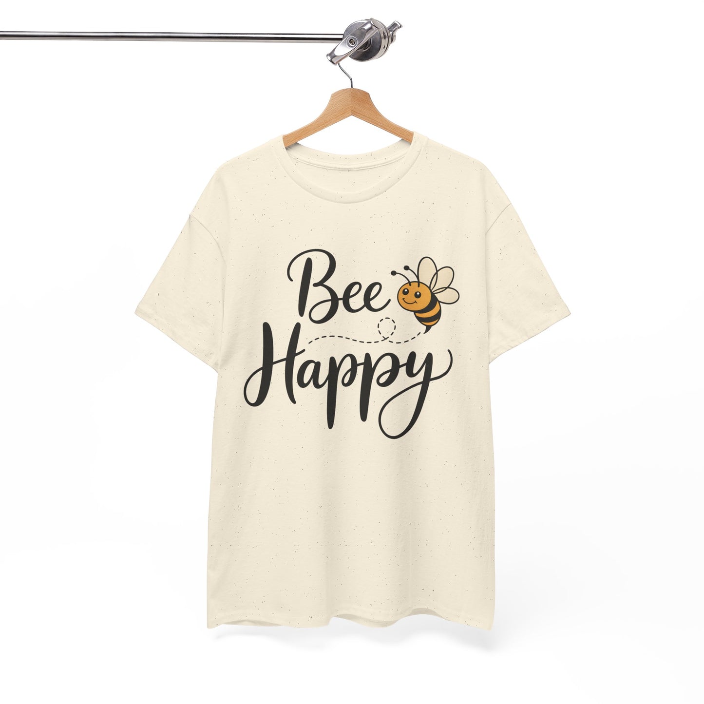 Bee Happy T-Shirt — Cute Bee Graphic Tee, Positive Vibes Gift Shirt - 14864