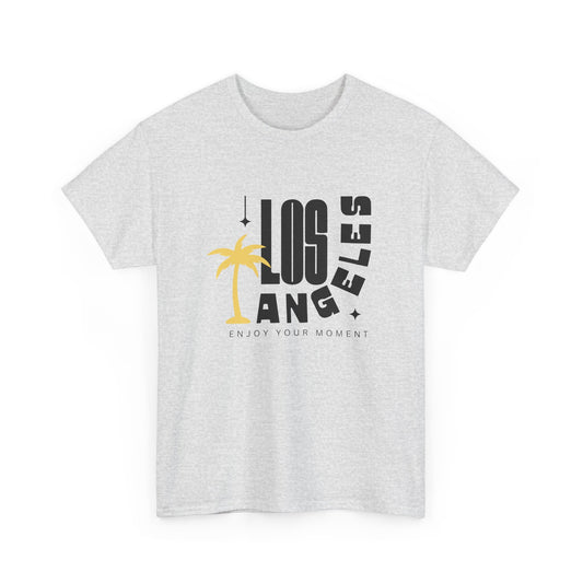 Los Angeles Graphic Unisex Heavy Cotton Tee - Enjoy Your Moment - 12082
