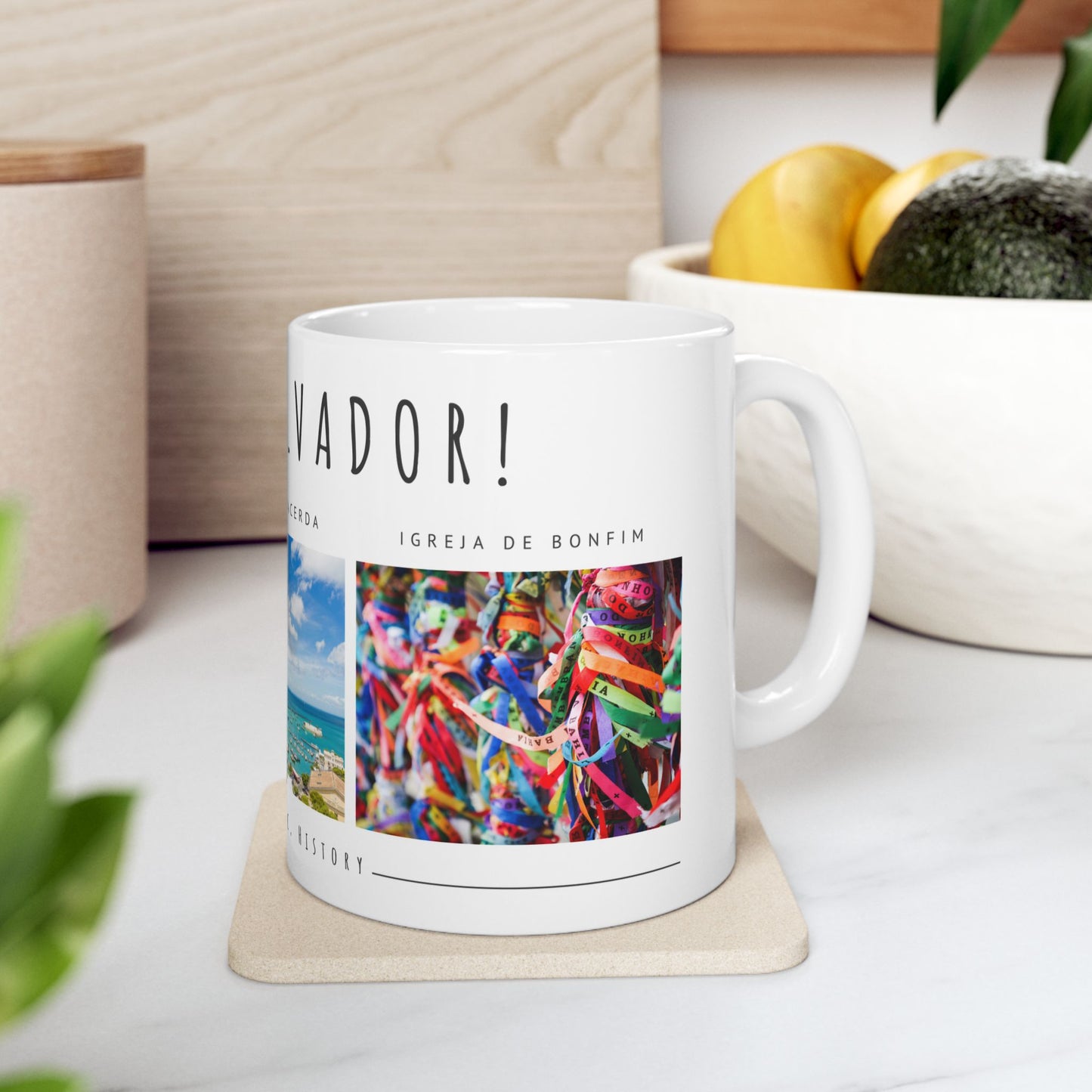 Hello Salvador Ceramic Mug – 11oz & 15oz – Celebrate Culture, Music, & History - 12238