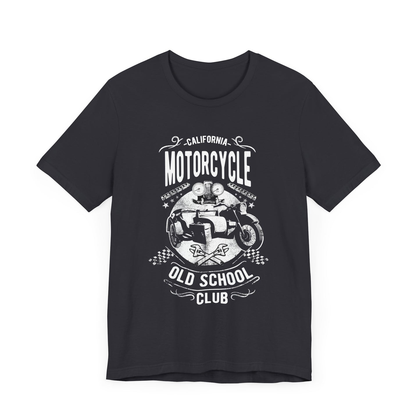 Motorcycle, Old School Club - Unisex Jersey Short Sleeve Tee - 13403