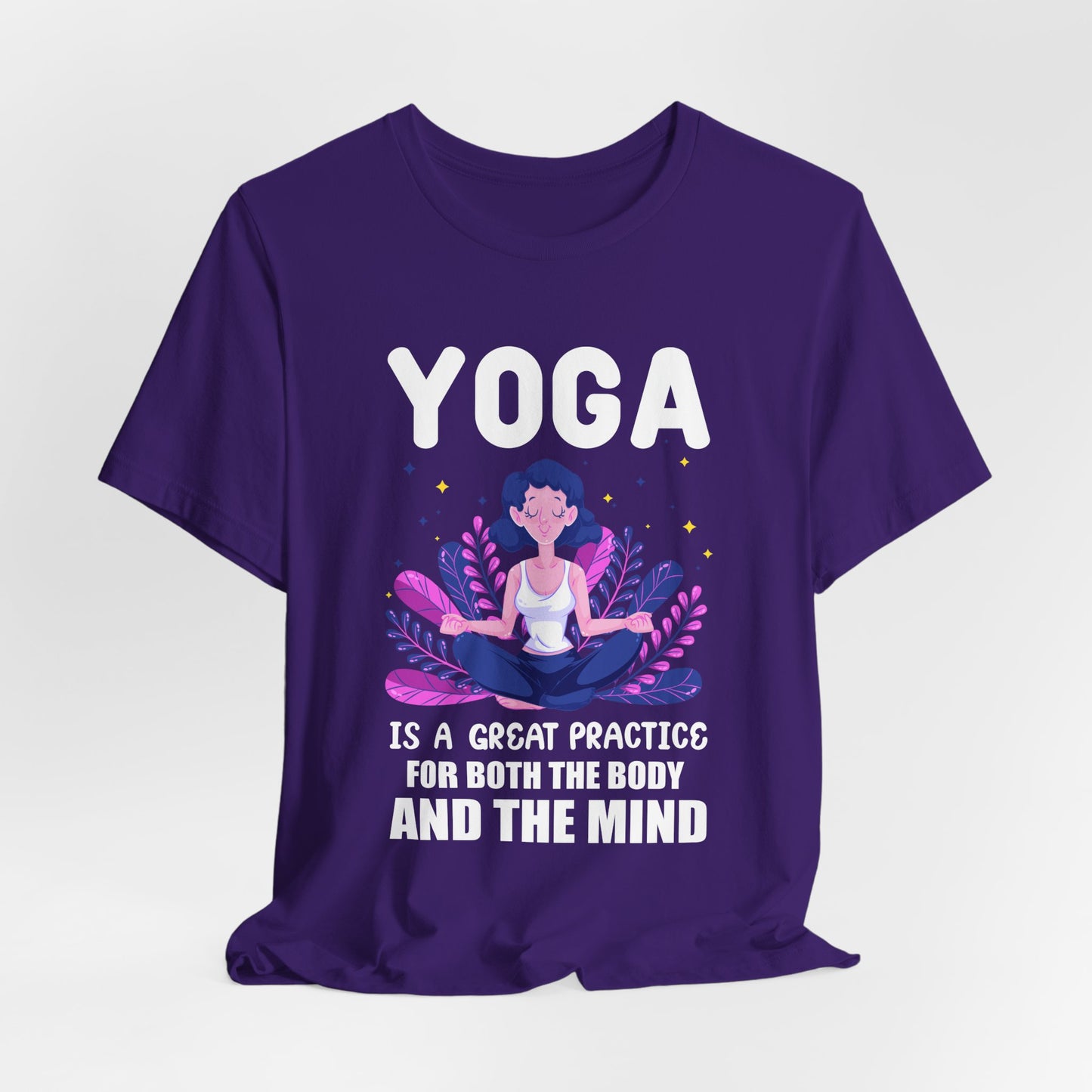 Yoga Is A Great Practice For Both The Body & The Mind - Unisex Jersey Short Sleeve Tee - 12155