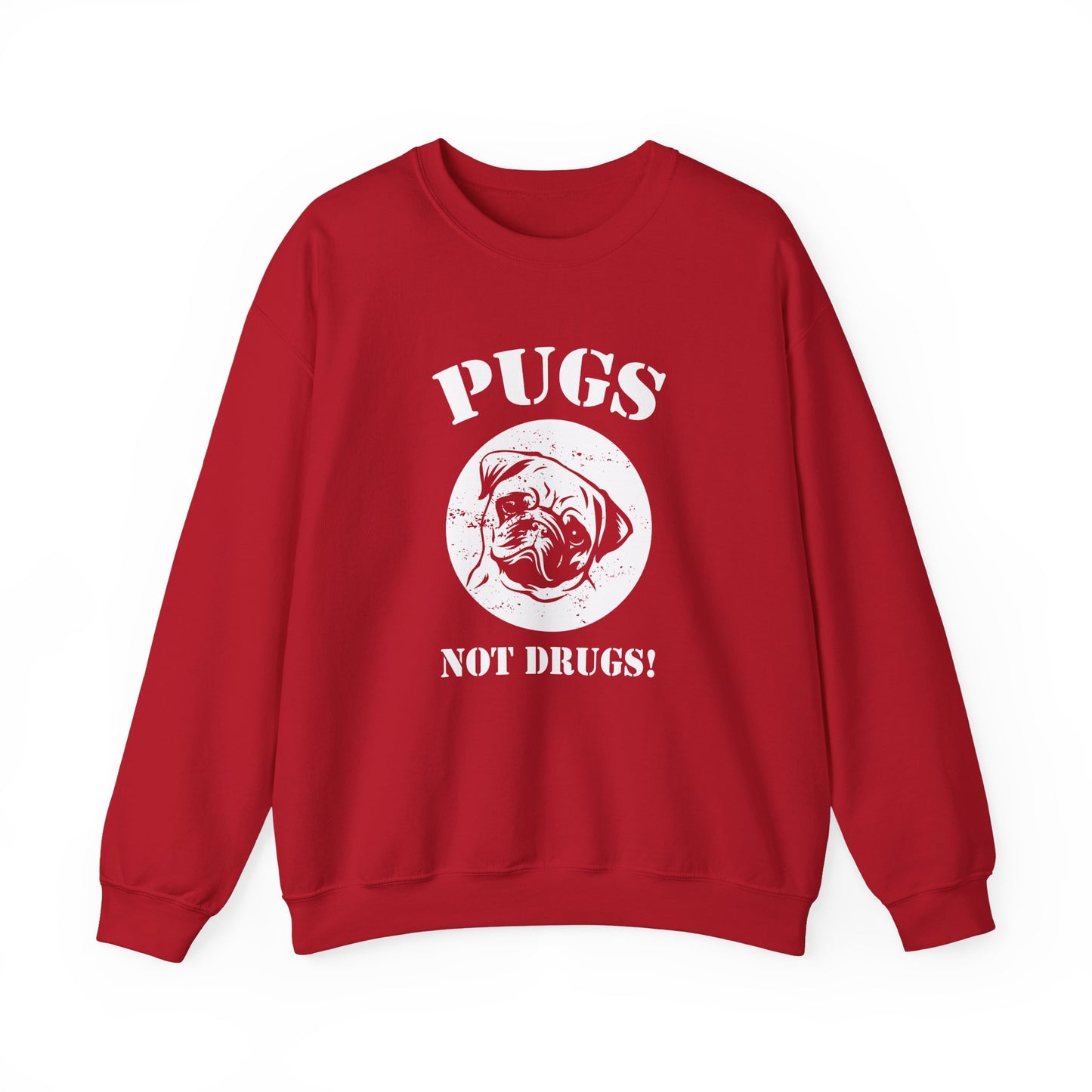 Pugs Not Drugs - Unisex Heavy Blend™ Crewneck Sweatshirt