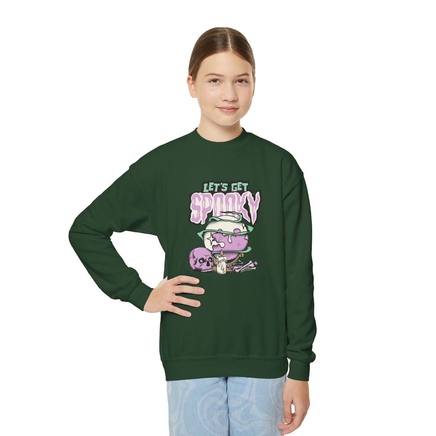 Let's Get Spooky - Youth Crewneck Sweatshirt