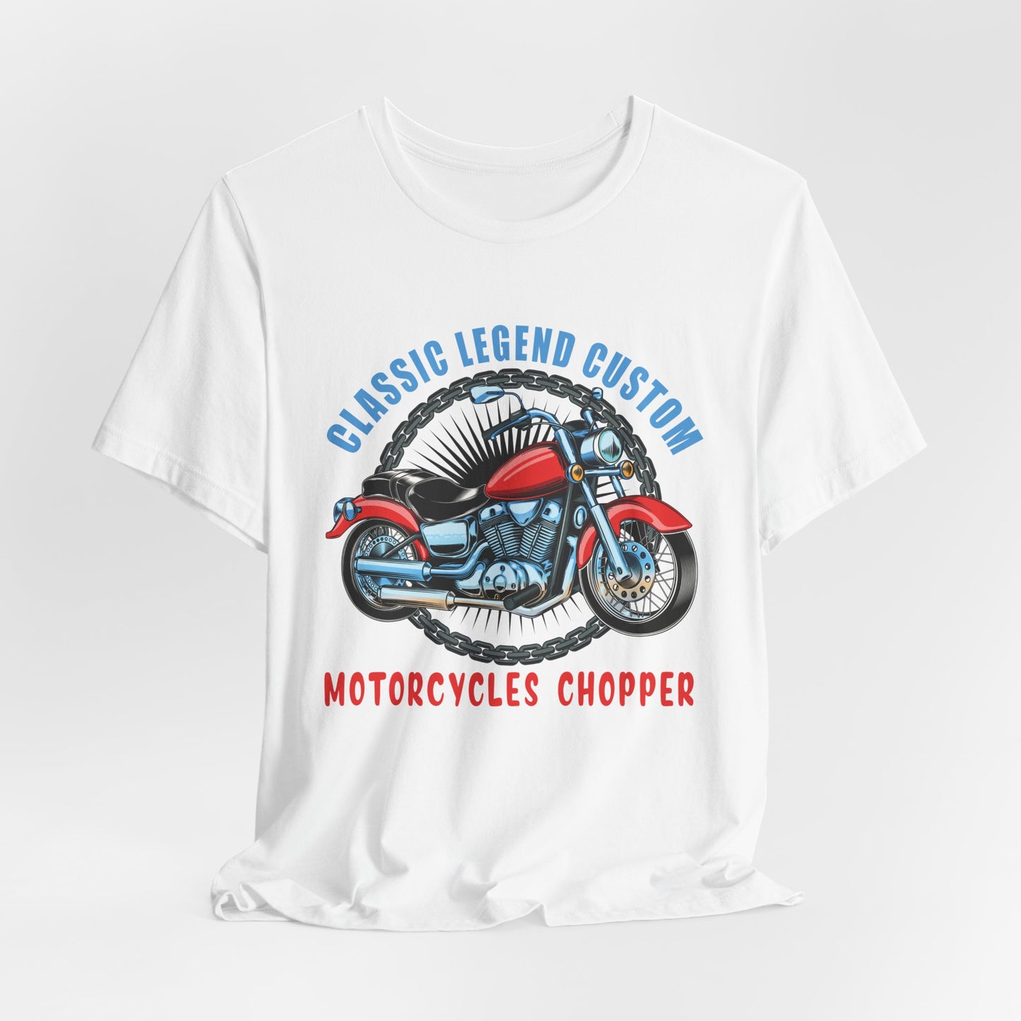 Classic Legend Custom, Motorcycle Chopper - Unisex Jersey Short Sleeve Tee - 13556