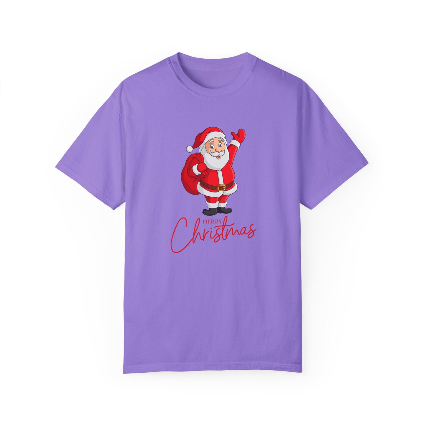 Santa: Merry Christmas - Unisex Garment-Dyed T-shirt