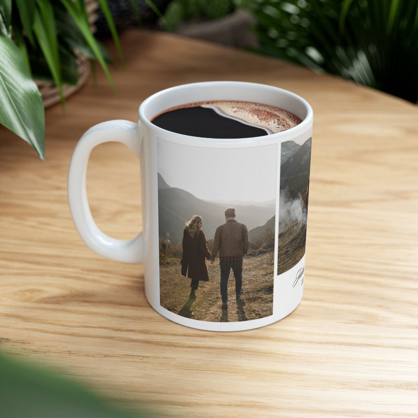 Julian & Tom, Couple's Photos, Customizable - Ceramic Mug, (11oz, 15oz) - 11030