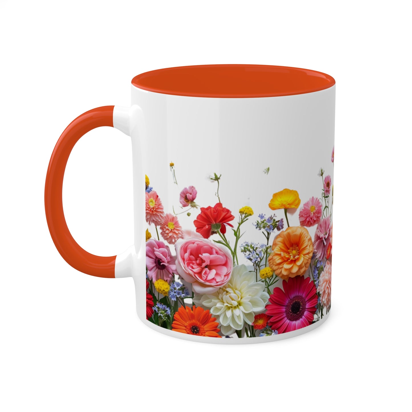 Bright Flowers - Colorful Mugs, 11oz