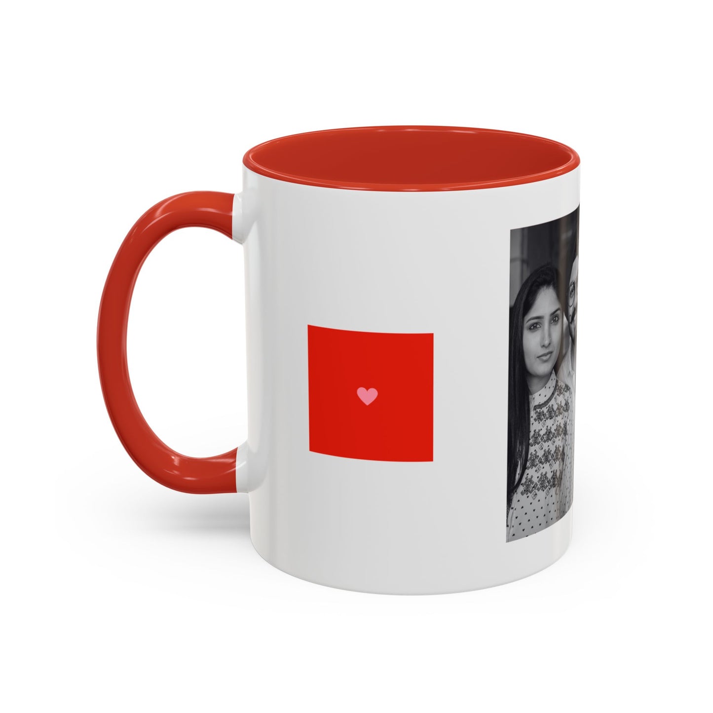 The Better Half, Couple's Photo, Customizable - Accent Coffee Mug (11, 15oz) - 10992