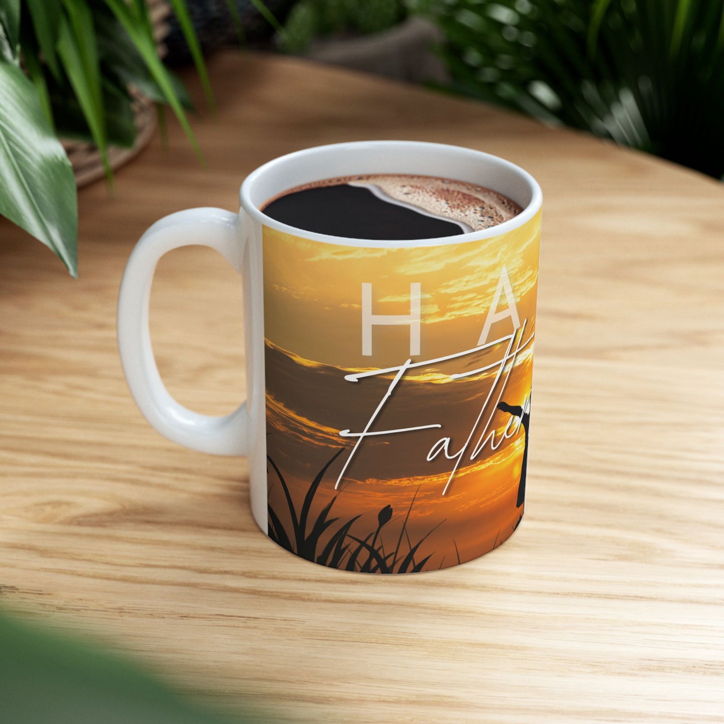 Happy Father's Day Ceramic Mug - Coffee Cup for Dad, Gift for Father's Day, Parent Appreciation - 14006