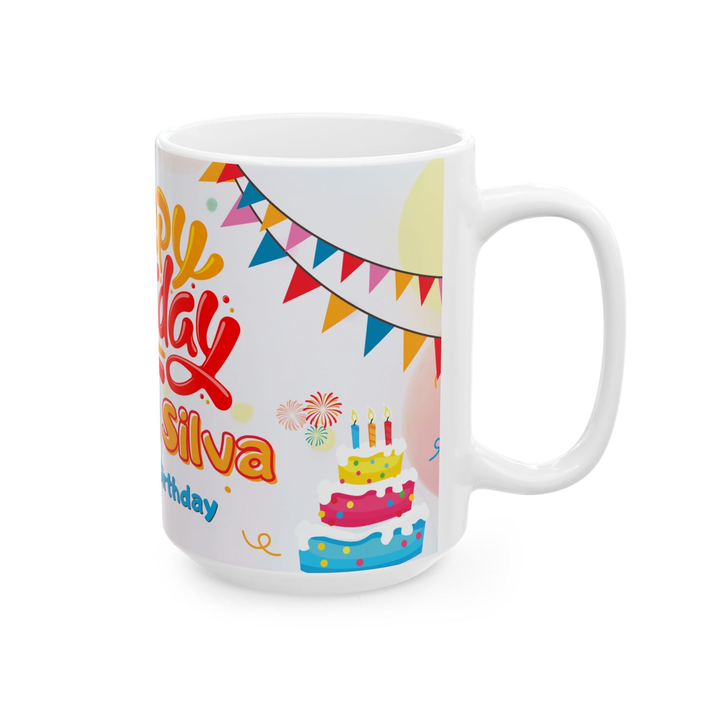 Personalized Birthday Mug, Custom Gift for Birthdays, 11oz, 15oz, Fun Celebration Cup, Festive Party Drinkware - 13982