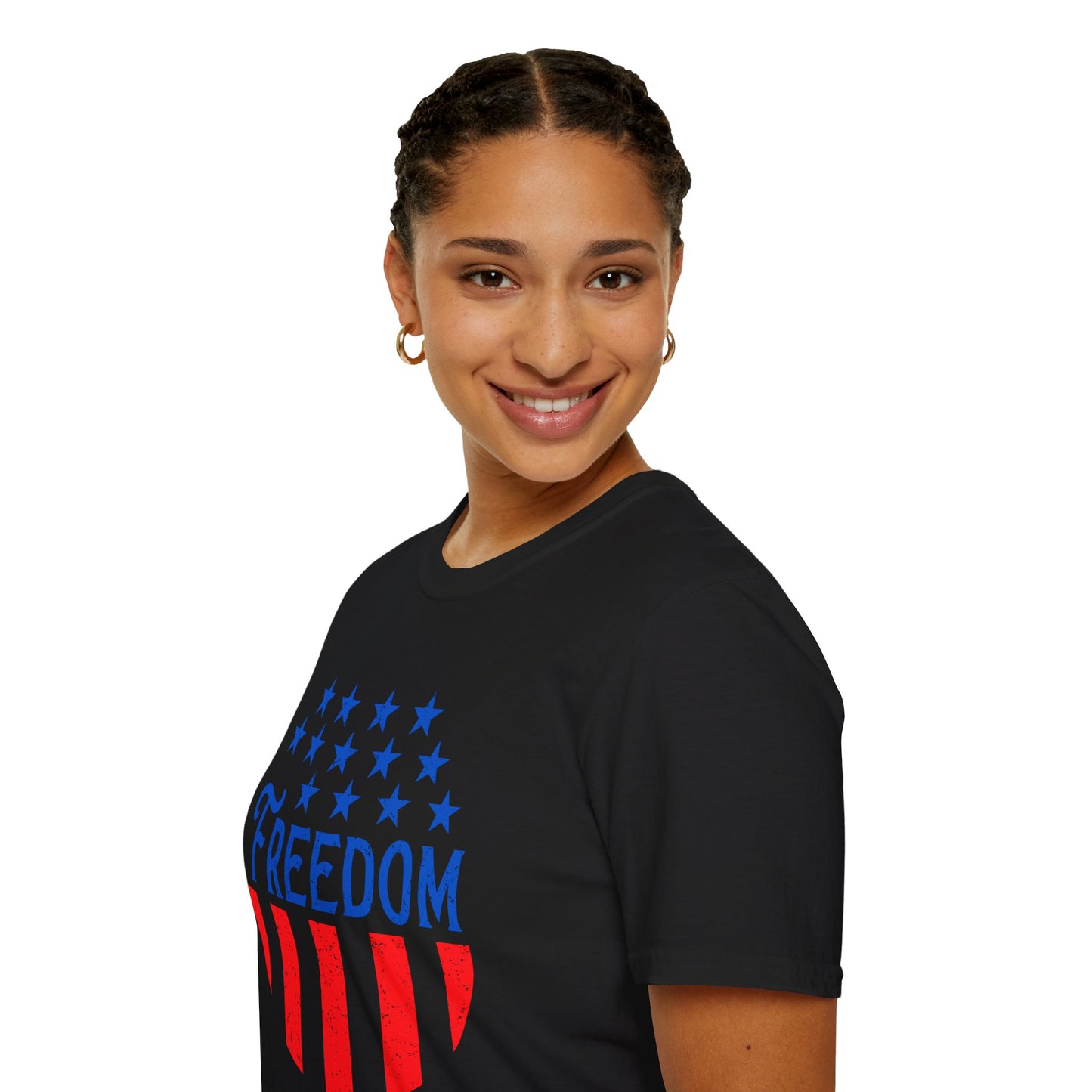 American Freedom Unisex T-Shirt - Patriot Tee, July 4th Celebration, Memorial Day Outfit, Independence Day Gift, Vintage Style Shirt - 13734