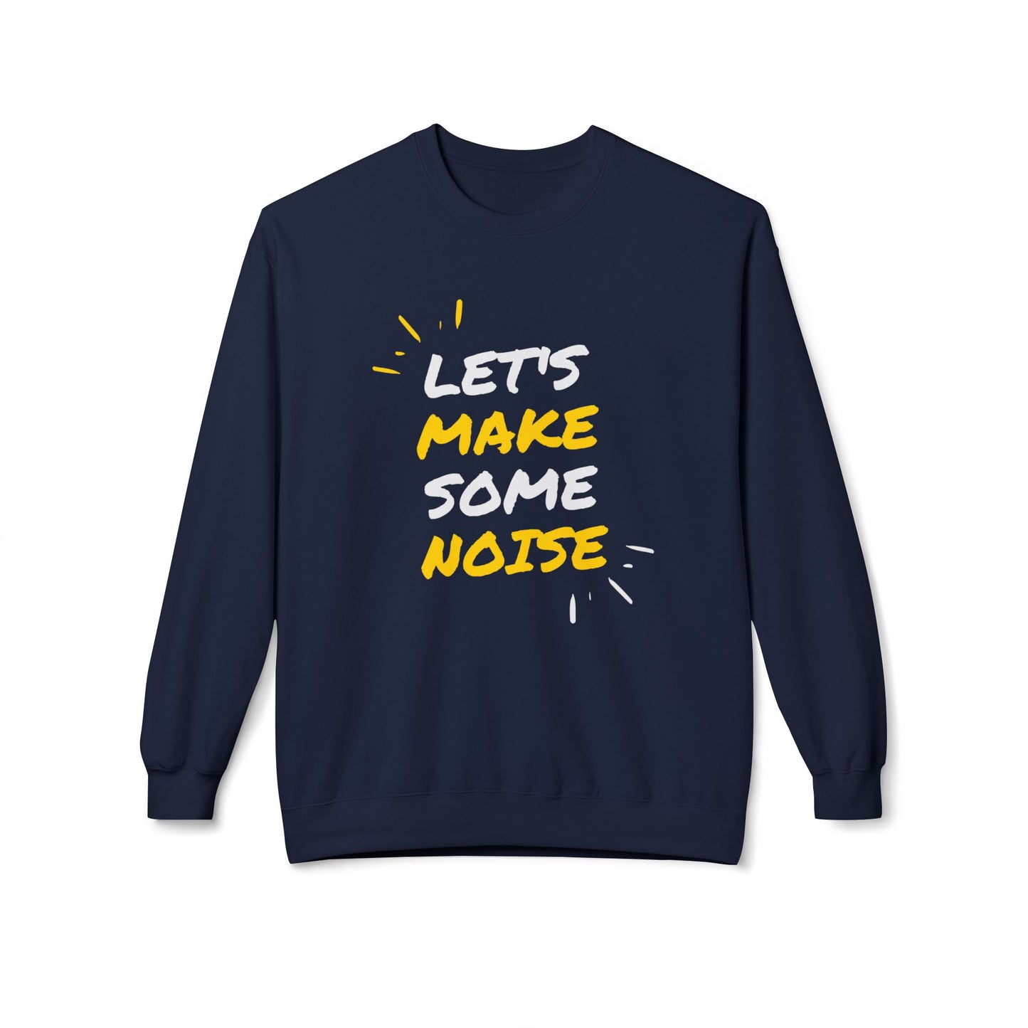 Music, Let's Make Some Noise - Unisex Midweight Softstyle Fleece Crewneck Sweatshirt - 11249
