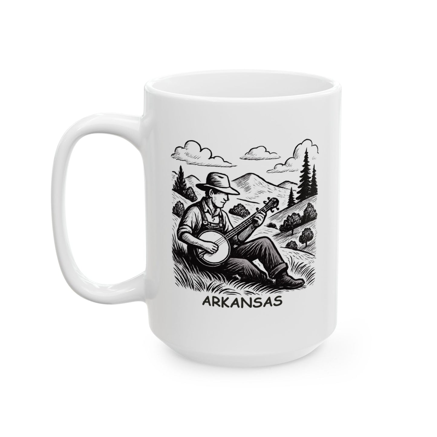 "Arkansas: Where the hills are alive... with the sound of banjos." Ceramic Mug - 13271