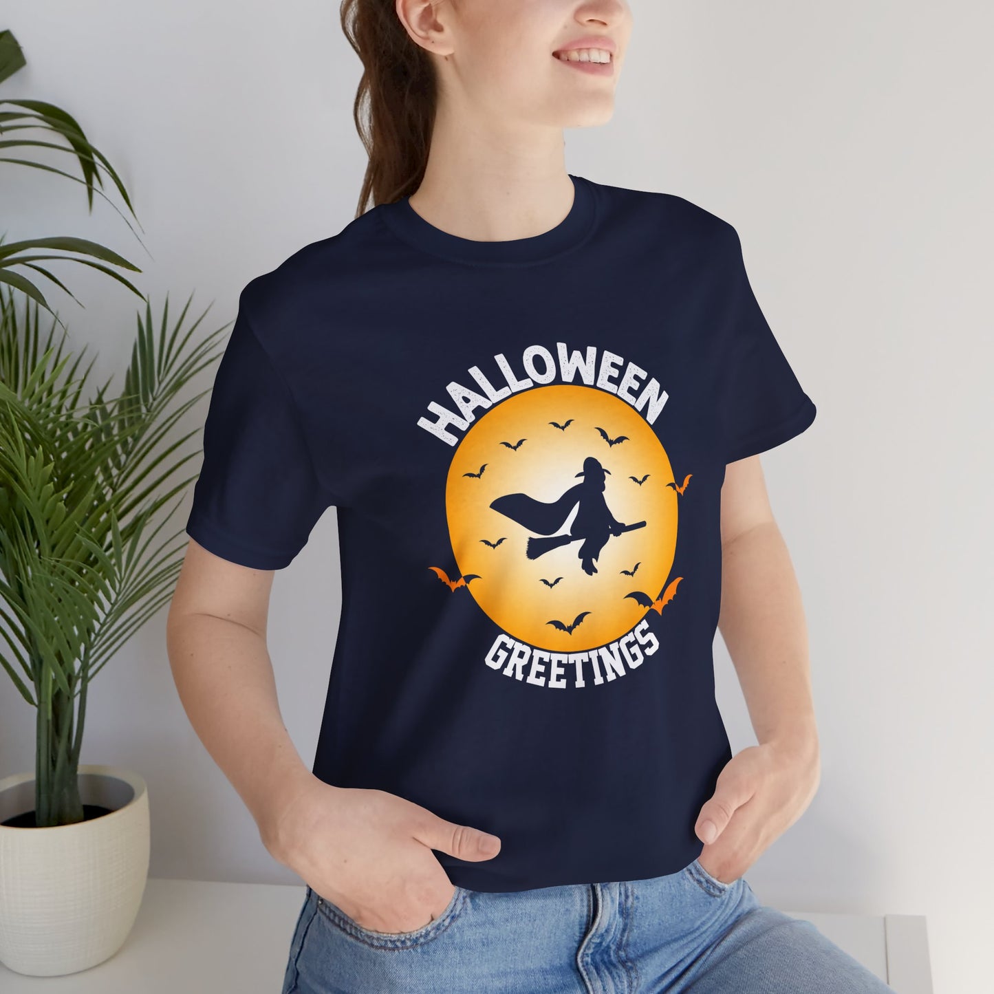 Halloween Greetings - Unisex Jersey Short Sleeve Tee - 12254