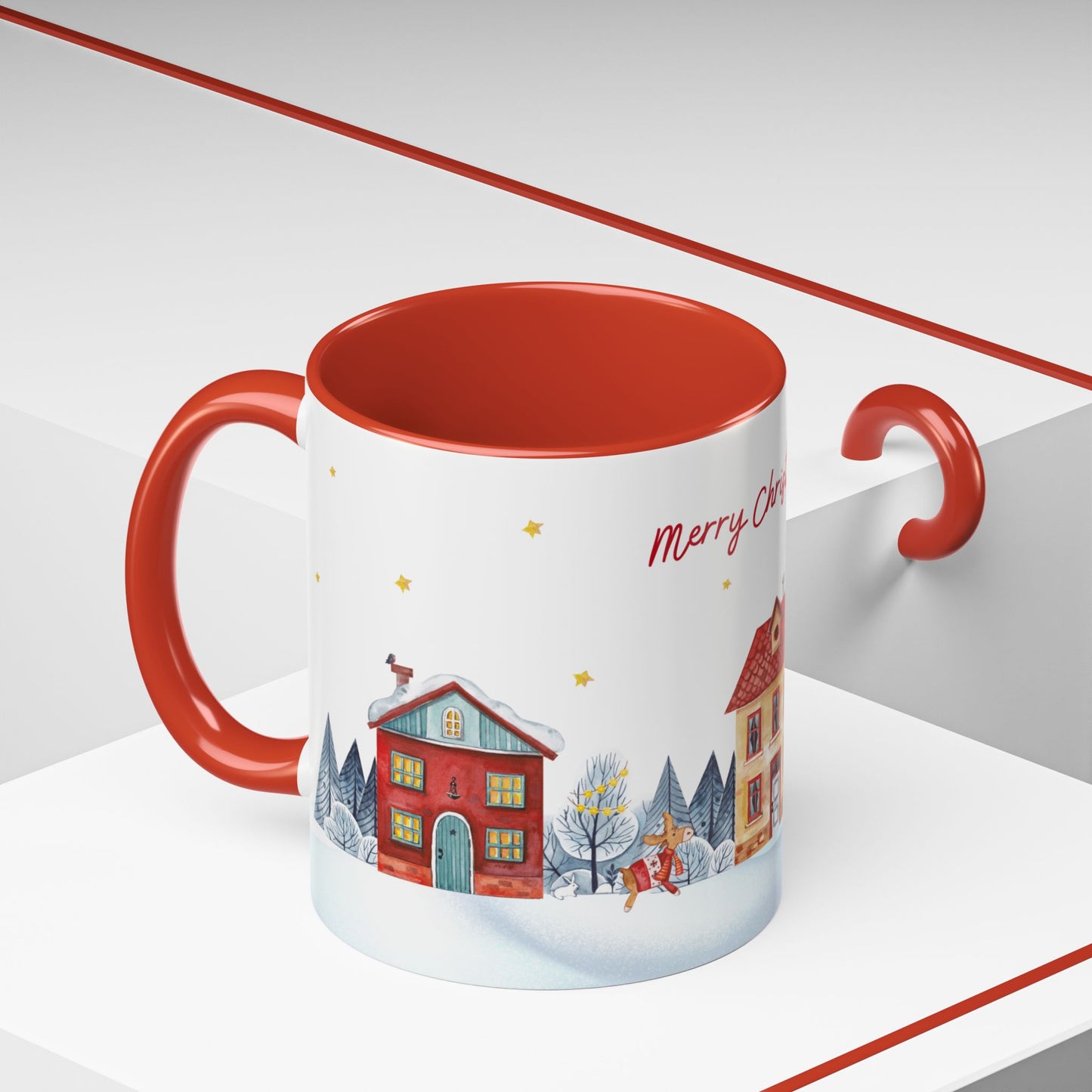 Merry Christmas, Holiday Vibe - Accent Coffee Mug (11, 15oz) - 11079