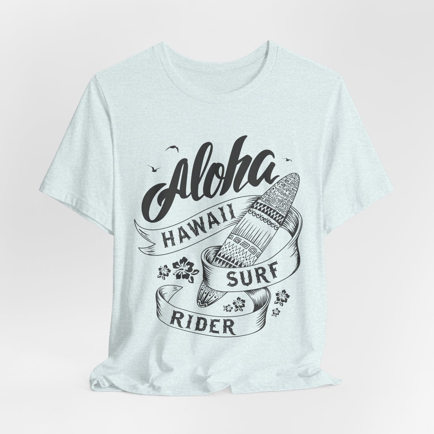 Aloha, Hawaii, Surf Rider - Unisex Jersey Short Sleeve Tee - 13181